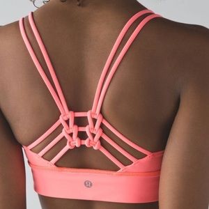 Lululemon peach colored sports bra